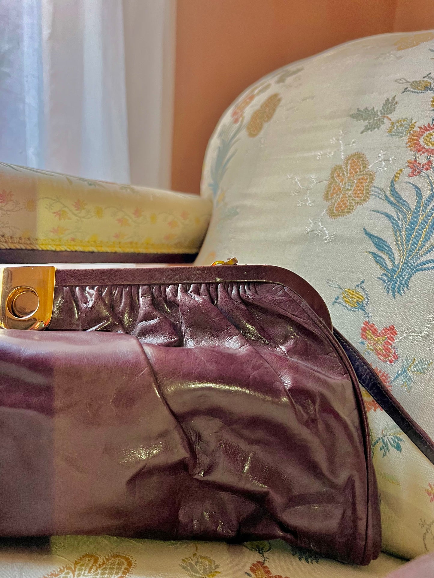 Clutch in pelle testa di moro
