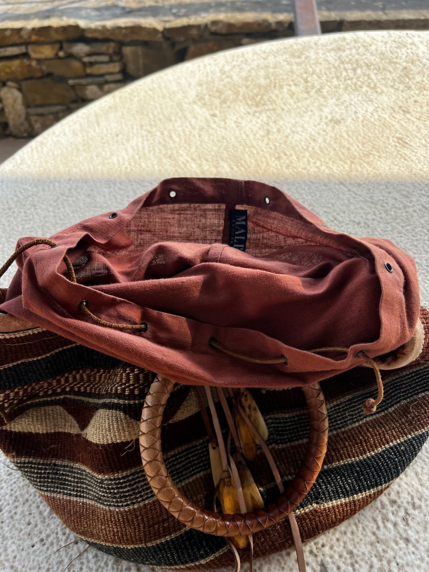 Borsa a mano / secchiello in Kilim