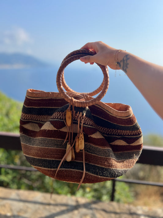 Borsa a mano / secchiello in Kilim